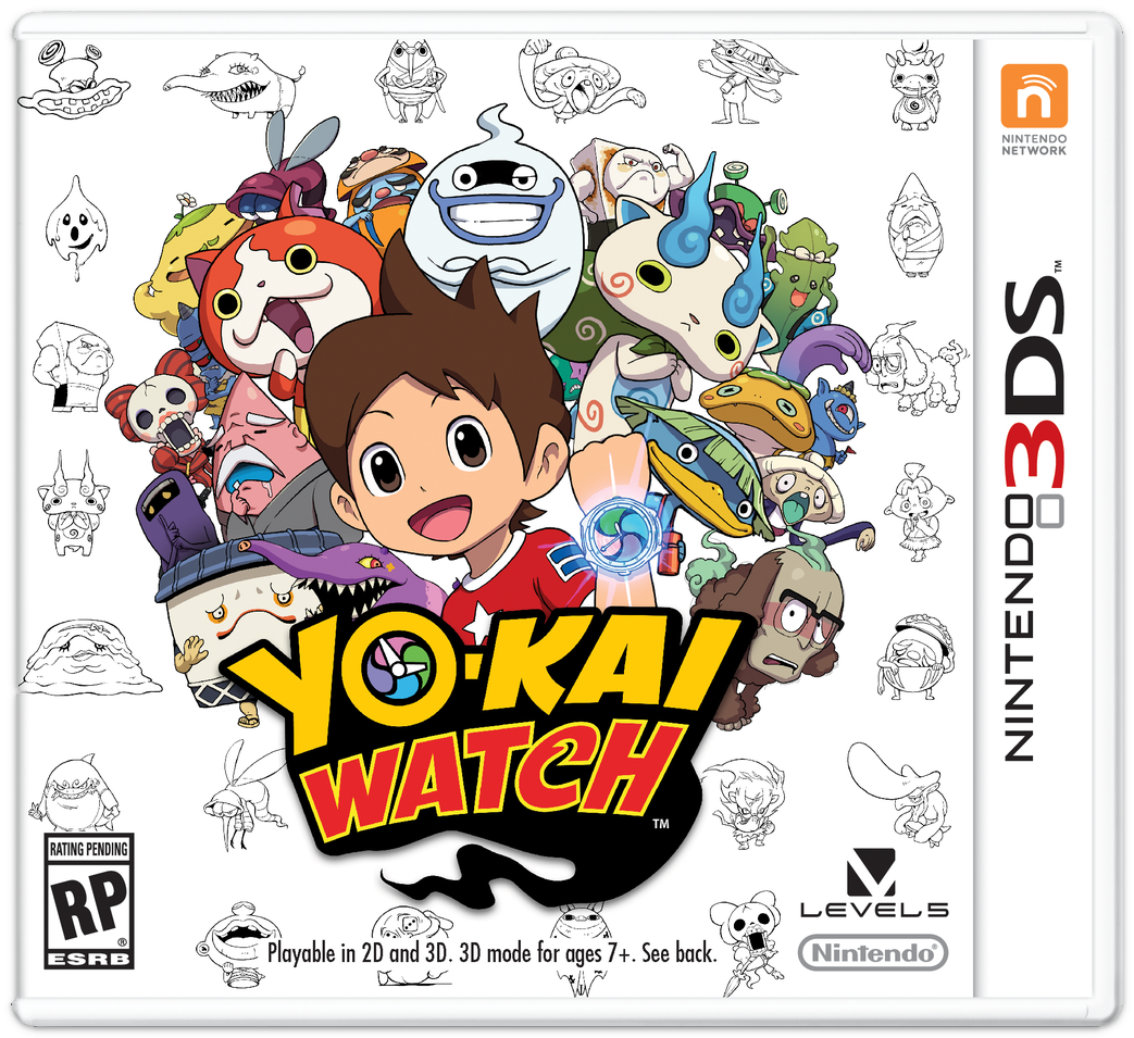 Yo-kai Watch Game 3DS Box Art